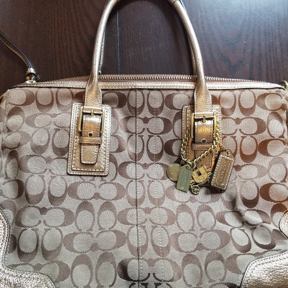 Coach Signature Logo Purse / Handbag - Picture 2 of 11